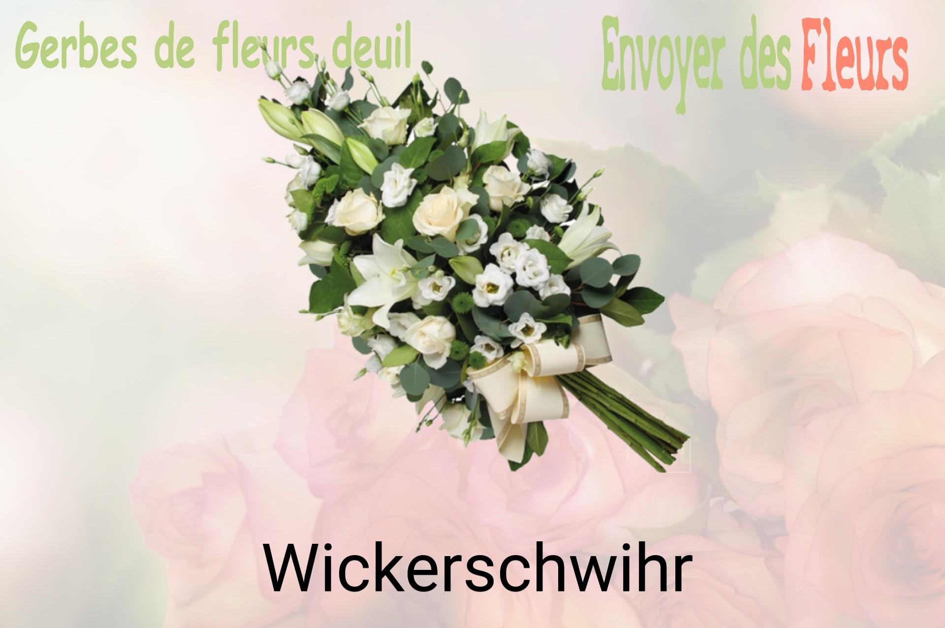 Gerbe de fleurs de deuil livrée à Wickerschwihr